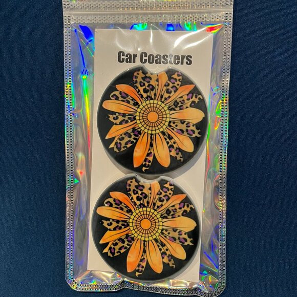 Sunflower Car Coaster - Picture 1 of 2